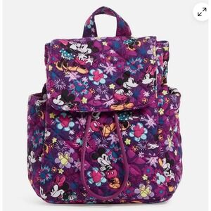 Vera Bradley Disney Mickey & Minnie's Flirty Floral Campus Mini Backpack